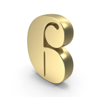 Gold Designer Number 6 PNG & PSD Images