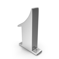 Number Design 1 Silver PNG & PSD Images