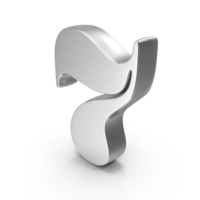 Silver Designer Number 7 PNG & PSD Images