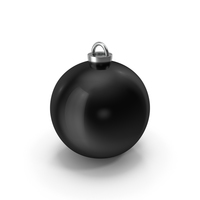 CHRISTMAS TREE BALL BLACK PNG & PSD Images