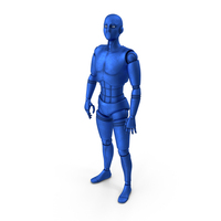 Blue Robot Man PNG & PSD Images