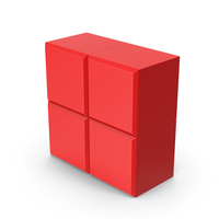 Tetris O-Block Red PNG & PSD Images