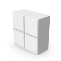 Tetris O-Block White PNG & PSD Images