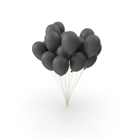 Black Balloons PNG & PSD Images