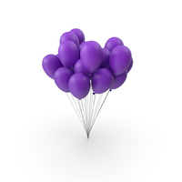 Purple Balloons Plain PNG & PSD Images