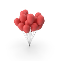 Red Balloons Plain PNG & PSD Images