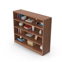 Shelf Set Dark Wood PNG & PSD Images