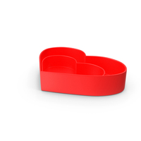 Two Red Heart Trays PNG & PSD Images