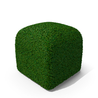 Bushes Rounded Cube PNG & PSD Images