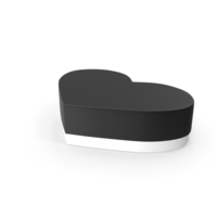 HEART BOX BLACK WHITE PNG & PSD Images