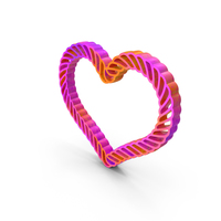 Heart Rope Frame Valentine Color PNG & PSD Images