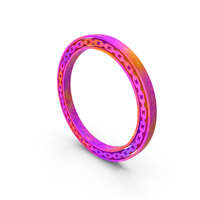Round Chain Frame Color PNG & PSD Images