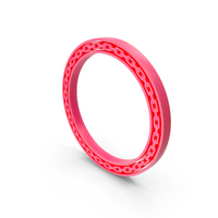 Round Chain Frame Pink PNG & PSD Images