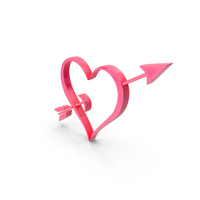 Pink Valentine Heart Symbol PNG & PSD Images