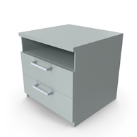 Grey Bedside Table PNG & PSD Images