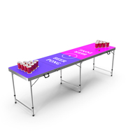 Cup Pong Foldable Table PNG & PSD Images