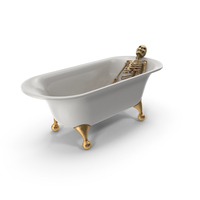 Skeleton In Bath Tub PNG & PSD Images