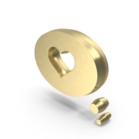 Bubble Cloud Chat Gold PNG & PSD Images