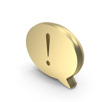 Gold Chat Cloud Bubble PNG & PSD Images