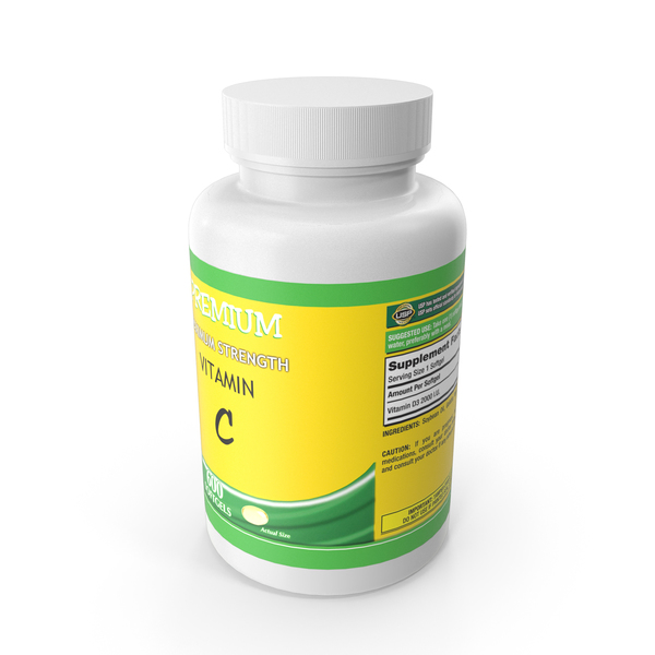 Vitamin C Bottle PNG & PSD Images