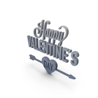 Happy Valentines Day Arrow PNG & PSD Images