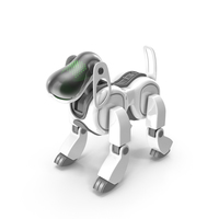 White Sony Aibo Dog PNG & PSD Images