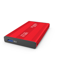 External Hard Drive HDD Red PNG & PSD Images