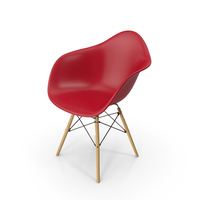 Eames Modern Armchair Red PNG & PSD Images
