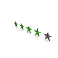 Green Four Star Customer Rating PNG & PSD Images