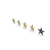 Golden Four Star Customer Rating PNG & PSD Images
