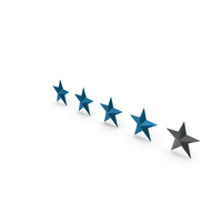 Blue Four Star Customer Rating PNG & PSD Images