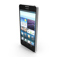 Huawei Ascend D2 Smartphone Black PNG & PSD Images