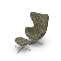 Egg Lounge Chair Camouflage PNG & PSD Images