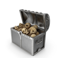 Silver Chest With Skulls PNG & PSD Images