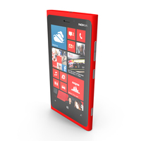 New Nokia Lumia 920 Red PNG & PSD Images
