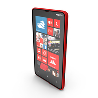 new phone Nokia Lumia 820 Red Color PNG & PSD Images