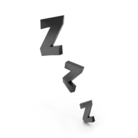 Comic and Cartoon ZZZ Symbol to Sleep or While Sleeping PNG & PSD Images