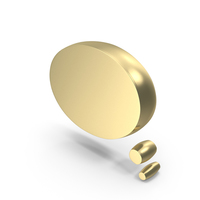 Gold Chat Bubble PNG & PSD Images