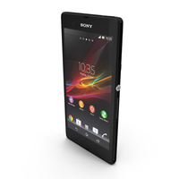 Sony Xperia Z Smartphone Black PNG & PSD Images