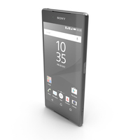 Sony Xperia Z5 Premium Black Smartphone 2015 PNG & PSD Images