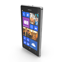 Nokia Lumia 925 Flagship Black White and Gray PNG & PSD Images