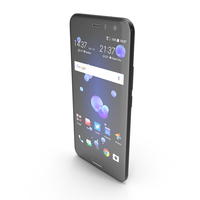 HTC U11 Brilliant Black PNG & PSD Images