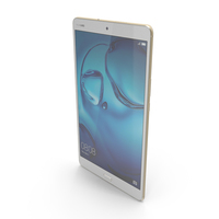 Huawei MediaPad M3 Gold PNG & PSD Images
