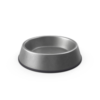 Realistic Pet Bowl Metal Steel PNG & PSD Images