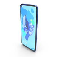 Huawei Nova 5i Gradient Blue PNG & PSD Images