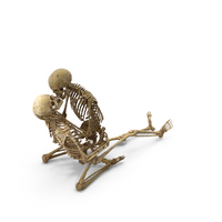 Two Worn Skeletons In Sexy Pose PNG & PSD Images