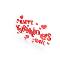 Red Valentine Day Sign PNG & PSD Images