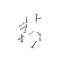 Metal Screws or bolts Falling PNG & PSD Images
