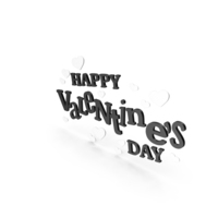 Black & White Valentine Day Sign PNG & PSD Images