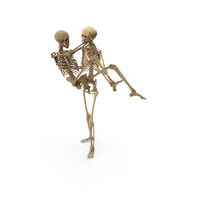 Two Worn Skeletons Romantic Carry PNG & PSD Images